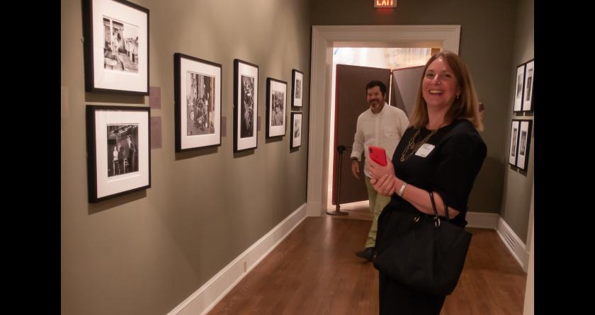 Michael and Jill in the Paillet Gallery