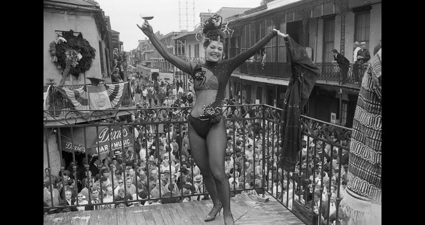 Mardi Gras Toast on Bourbon Street