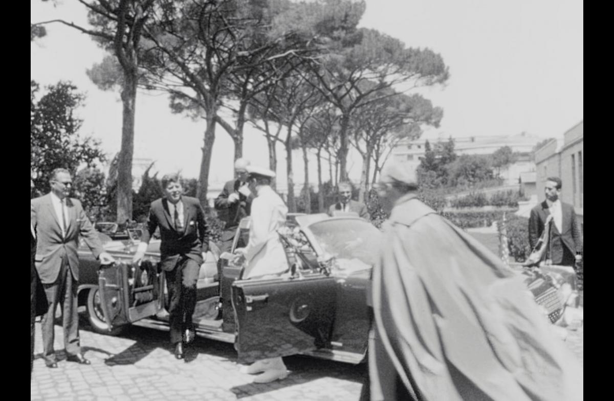 JFK visits the North American College, Rome  